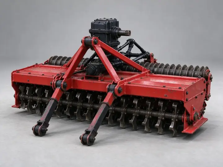 AGRIXIS power harrow preparing a fine seedbed